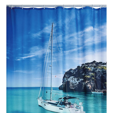 RIDDER Duschvorhang Sailboat 180 x 200 cm