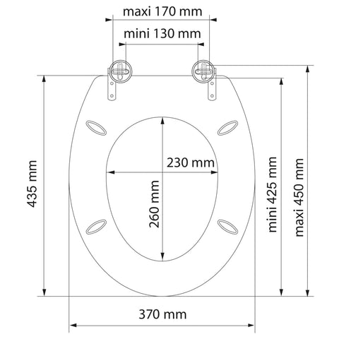 SCHÜTTE WC-Sitz SEA STONE MDF