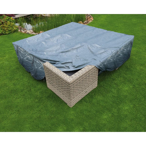 Nature Gartenmöbelabdeckung für niedrigen Tisch Stühle 250x250x70 cm