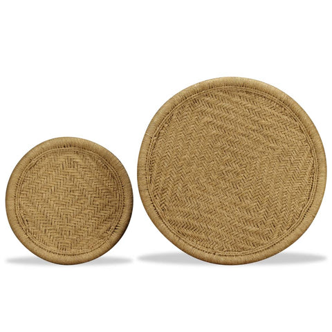 vidaXL Couchtisch-Set 2-tlg. Naturjute