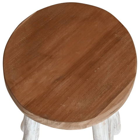 vidaXL Barhocker Teak Massivholz