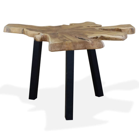 vidaXL Couchtisch Massivholz Teak 80x70x38 cm