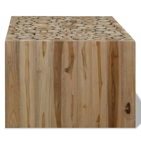 vidaXL Couchtisch Teakholz 50x50x35 cm