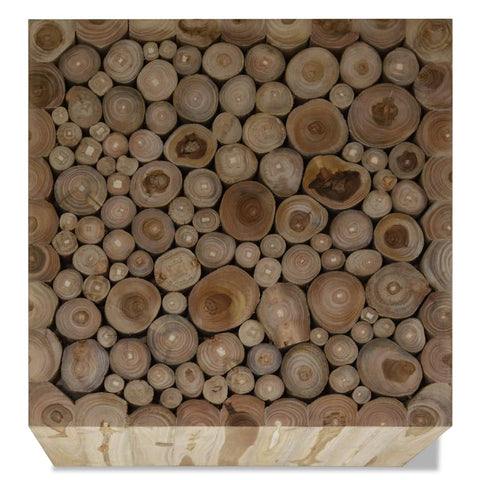 vidaXL Couchtisch Teakholz 50x50x35 cm