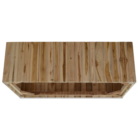 vidaXL Couchtisch Echtes Teakholz 90x50x30 cm