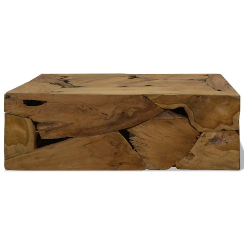 vidaXL Couchtisch 90x50x30 cm Teakholz Braun