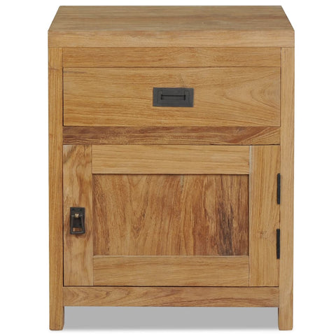 vidaXL Nachttisch Massivholz Teak 40x30x50 cm