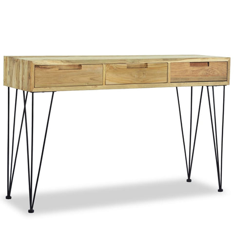 vidaXL Konsolentisch 120 x 35 x 76 cm Teak Massiv