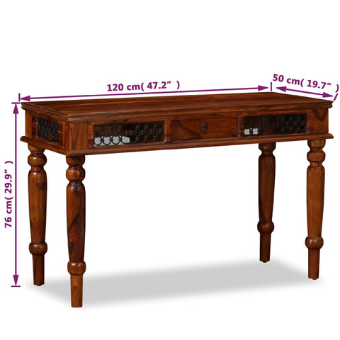 vidaXL Schreibtisch Massivholz 120 x 50 x 76 cm