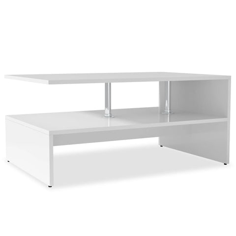 vidaXL Couchtisch Holzwerkstoff 90x59x42 cm Weiß