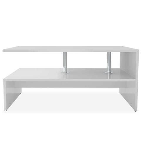 vidaXL Couchtisch Holzwerkstoff 90x59x42 cm Weiß