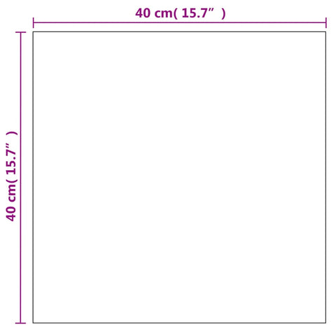 vidaXL Wandspiegel 40 x 40 cm Quadratisch Glas