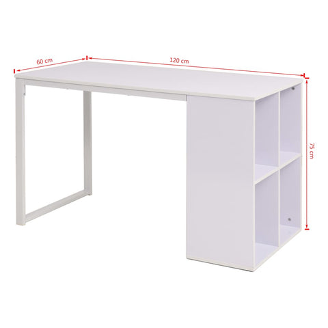 vidaXL Schreibtisch 120×60×75 cm Weiß