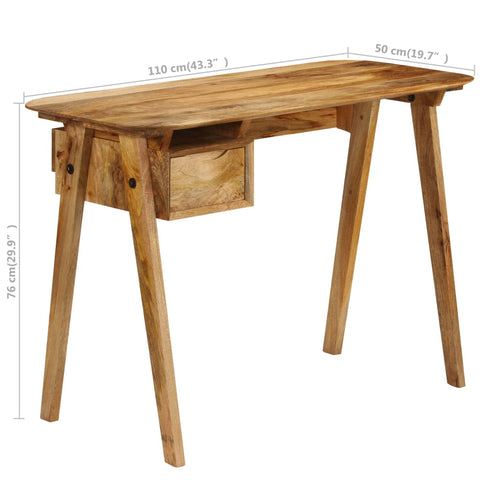 vidaXL Schreibtisch 110x50x76 cm Mango Massivholz