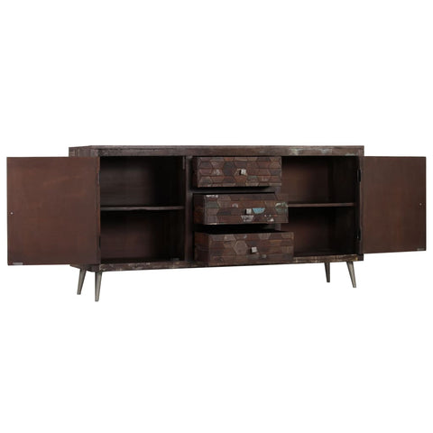 vidaXL Sideboard Altholz Massiv 160x40x80 cm