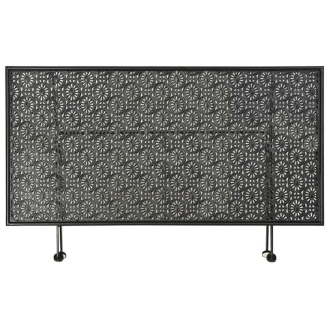 vidaXL Couchtisch Klappbar Vintage-Stil Metall 100x50x45 cm Schwarz