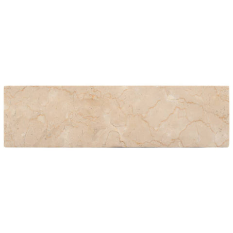 vidaXL Waschbecken 45x30x12 cm Marmor Hochglanz-Creme