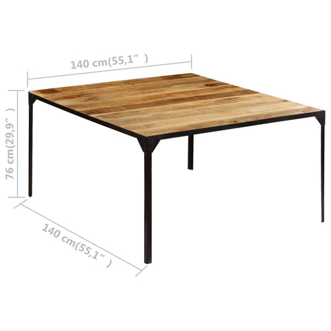 Esstisch 140x140x76 cm Massivholz Mango