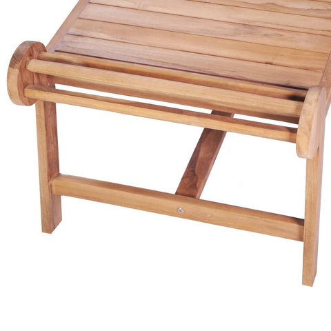 vidaXL Couchtisch 100x50x45 cm Massivholz Teak