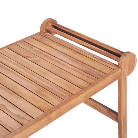 vidaXL Couchtisch 100x50x45 cm Massivholz Teak