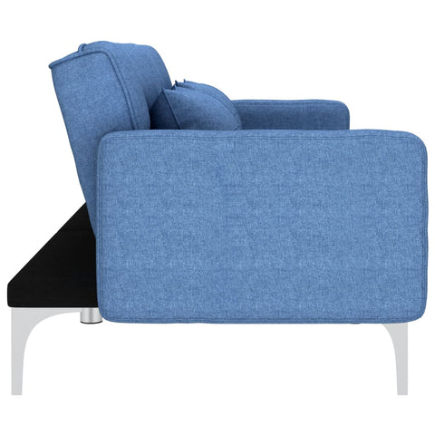 Schlafsofa Blau Stoff