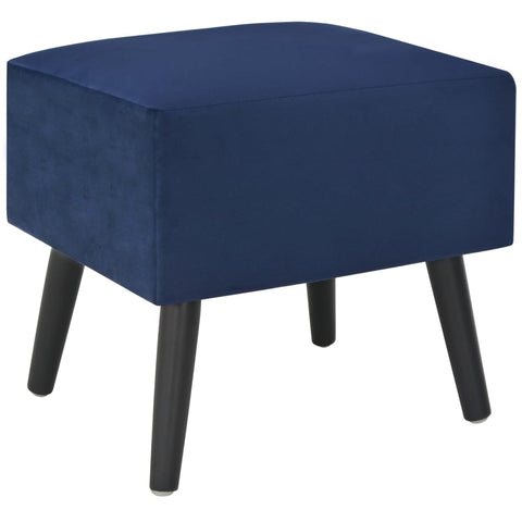 vidaXL Nachttisch Blau 40x35x40 Samt