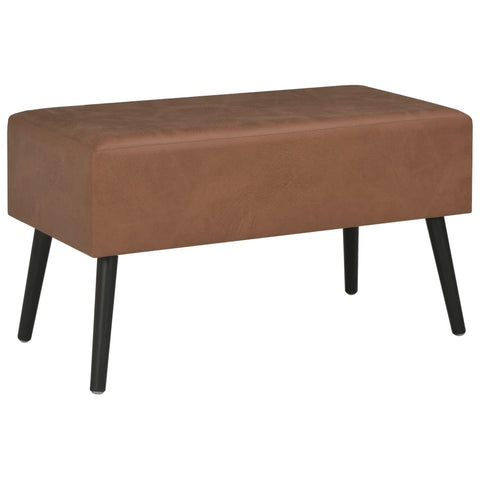 vidaXL Couchtisch Dunkelbraun 80x40x46 cm Kunstleder