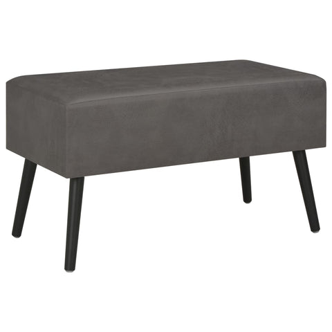 vidaXL Couchtisch Grau 80x40x46 cm Kunstleder