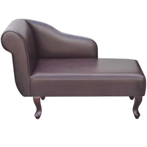 Chaiselongue Braun Kunstleder