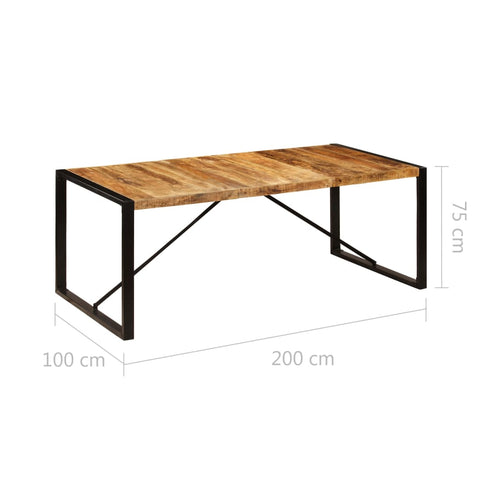 Esstisch 200×100×75 cm Massivholz Mango