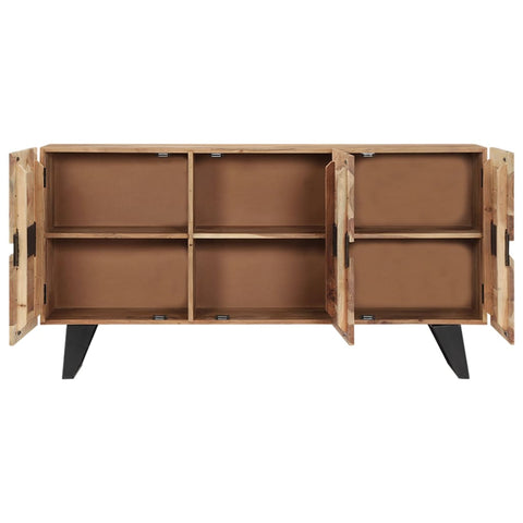 vidaXL Sideboard 150x40x79 cm Massivholz Akazie