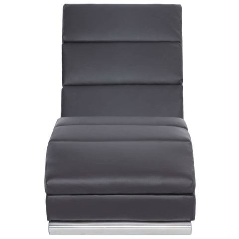 Chaiselongue Grau Kunstleder