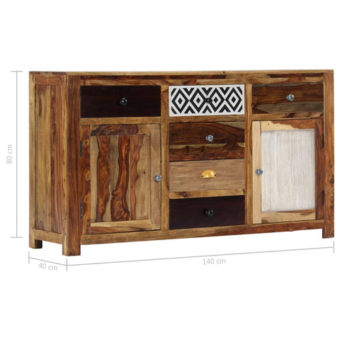 vidaXL Sideboard 140x40x80 cm Massivholz