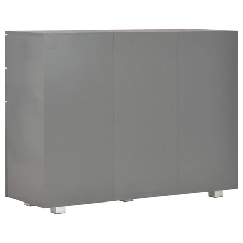 vidaXL Sideboard Hochglanz-Grau 107x35x80,5 cm