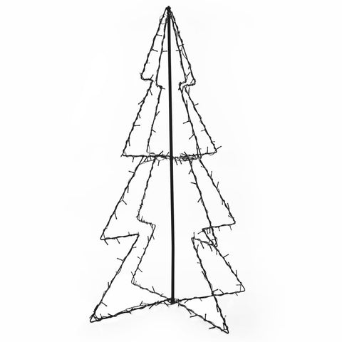 vidaXL Weihnachtsbaum in Kegelform 160 LEDs Indoor & Outdoor 78x120 cm