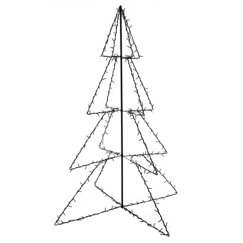 vidaXL Weihnachtsbaum in Kegelform 240 LEDs Indoor Outdoor 115x150 cm