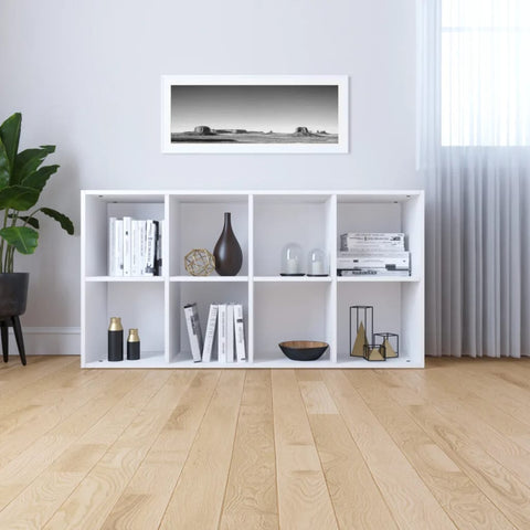 Bücherregal/Sideboard Weiß 66×30×130 cm Holzwerkstoff