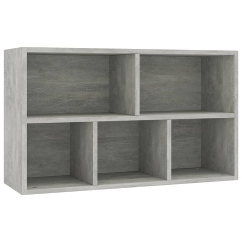 Bücherregal/Sideboard Betongrau 50x25x80 cm Holzwerkstoff