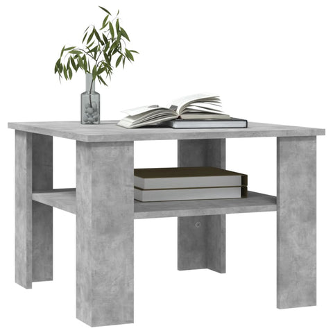 vidaXL Couchtisch Betongrau 60x60x42 cm Holzwerkstoff