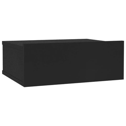 vidaXL Hängender Nachttisch Schwarz 40x30x15 cm Holzwerkstoff