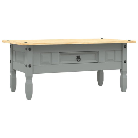 vidaXL Couchtisch Mexiko-Stil Kiefernholz Grau 100x55x45 cm