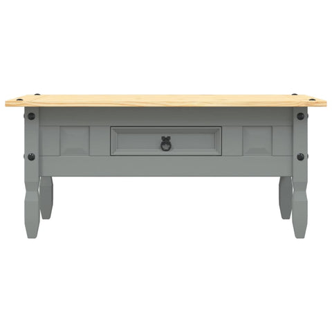 vidaXL Couchtisch Mexiko-Stil Kiefernholz Grau 100x55x45 cm