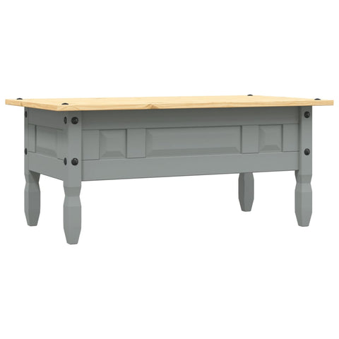 vidaXL Couchtisch Mexiko-Stil Kiefernholz Grau 100x55x45 cm