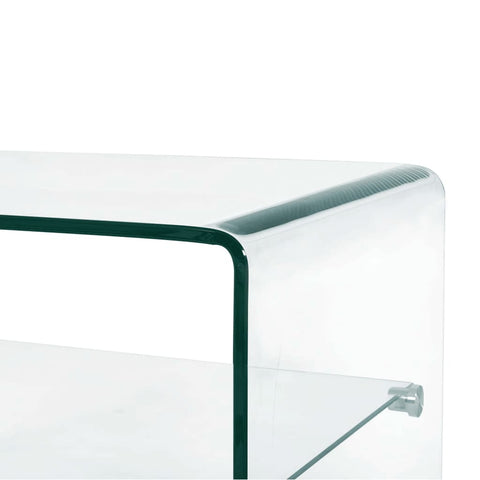 vidaXL Couchtisch Transparent 50×45×33 cm Hartglas