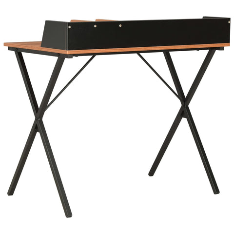 vidaXL Schreibtisch Schwarz und Braun 80x50x84 cm