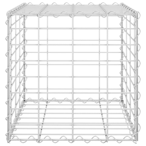 Würfel-Gabionen-Hochbeet Stahldraht 40x40x40 cm