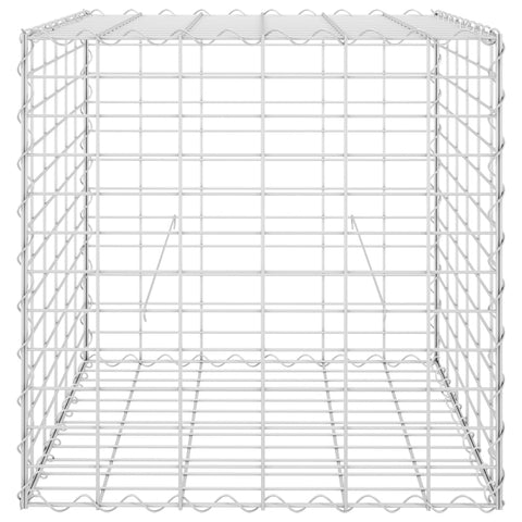 Würfel-Gabionen-Hochbeet Stahldraht 60x60x60 cm