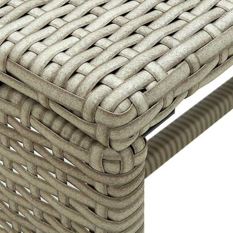 vidaXL Couchtisch Beige 70x40x38 cm Poly Rattan