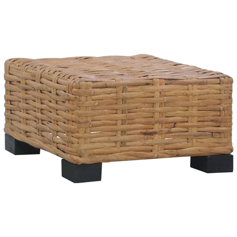 vidaXL Couchtisch 47x47x28 cm Rattan Natur