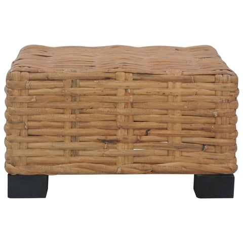 vidaXL Couchtisch 47x47x28 cm Rattan Natur